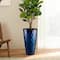 Glitzhome® 23.75" Oversized Wavy Texture Tall Plastic Planters, 2ct.